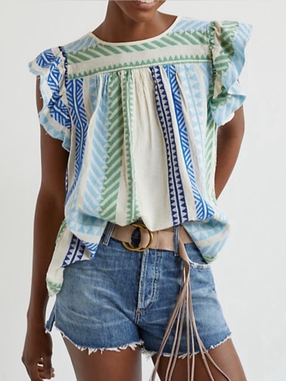 Devotion Twins x Anthropologie Ivy Short Sleeve Top | Small